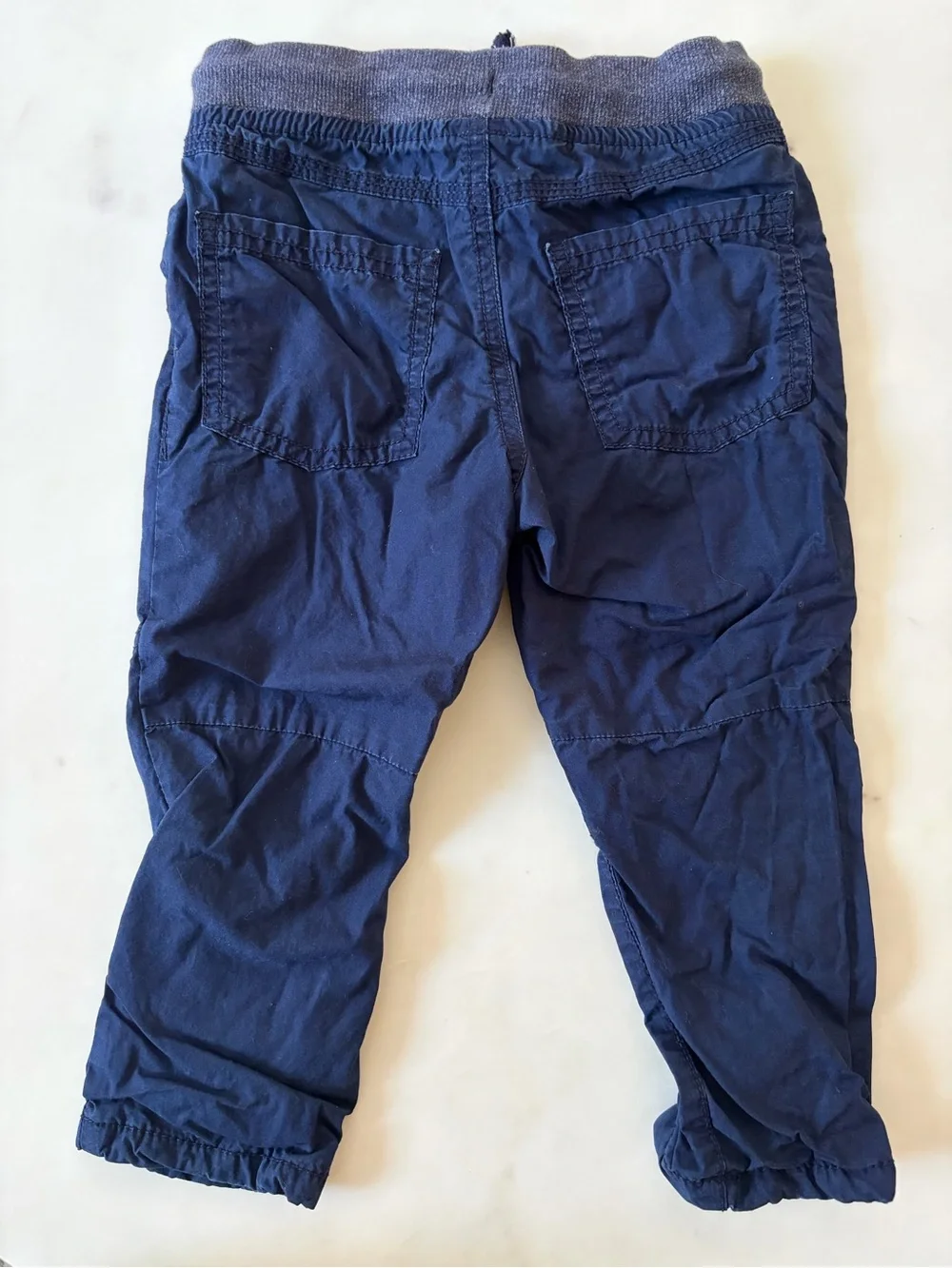 Gymboree Navy Pull-On Lined Jogger Cargo Pants